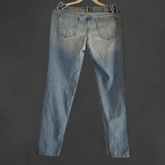 EDDIE BAUER Light Wash Straight Leg Button Up Jeans sz 2 - Picture 5 of 7